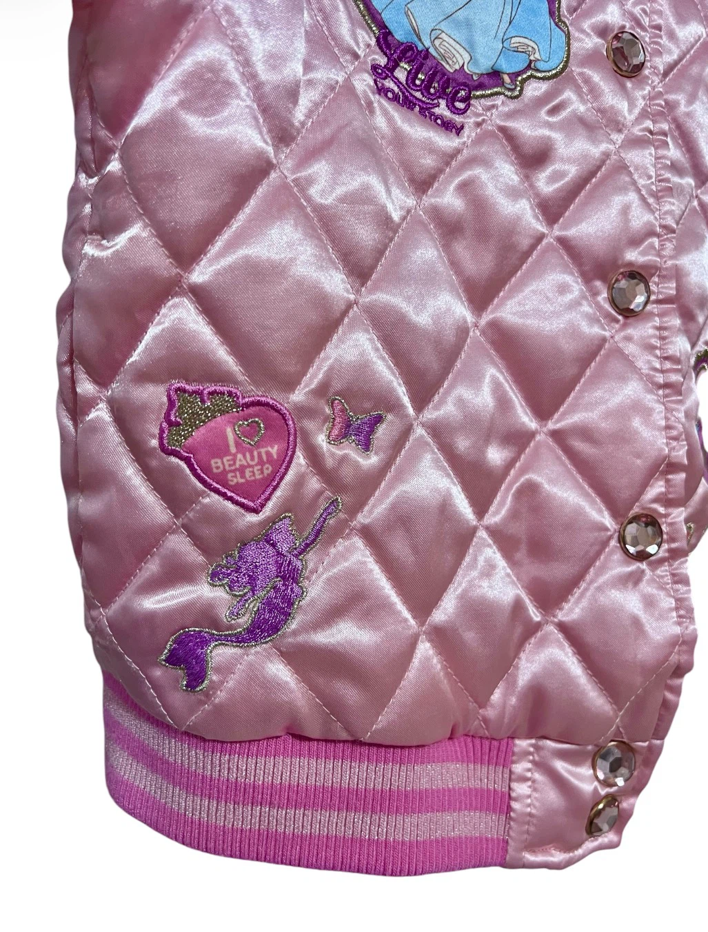 Disney Store Girls Princess Pink Sequin Jacket – Size 5/6 - photo 3