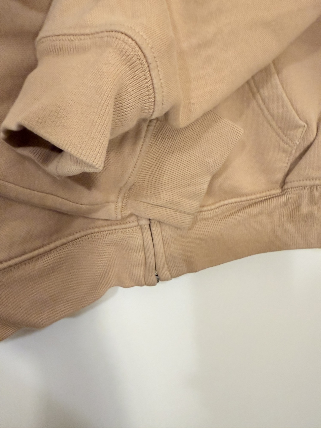 Gap Kids Tan Sequin Logo Zip Up Hoodie Size M 8 - photo 5