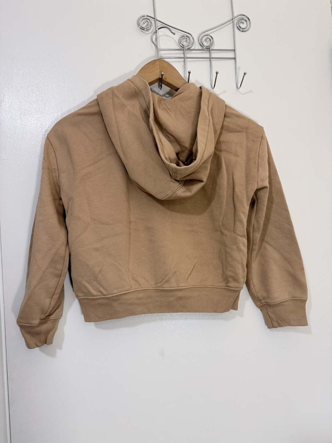 Gap Kids Tan Sequin Logo Zip Up Hoodie Size M 8 - photo 4