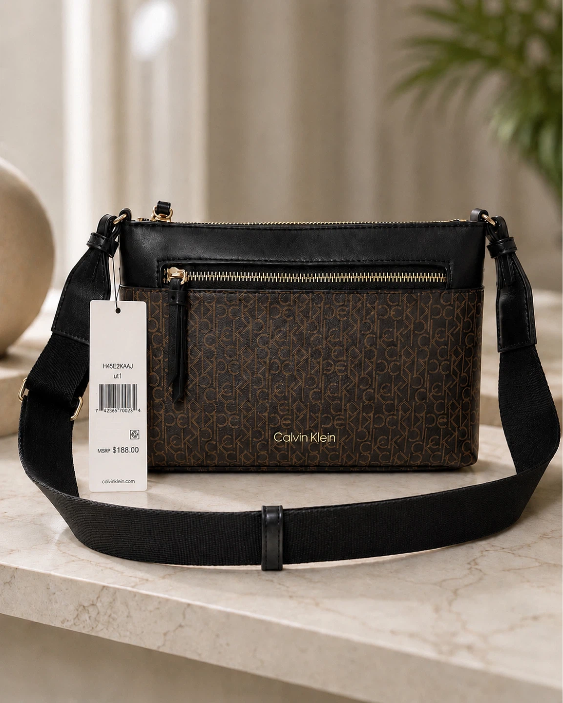Calvin Klein Monogram Crossbody Bag