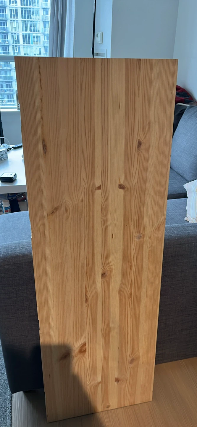 Wooden shelf panel 118x40cm