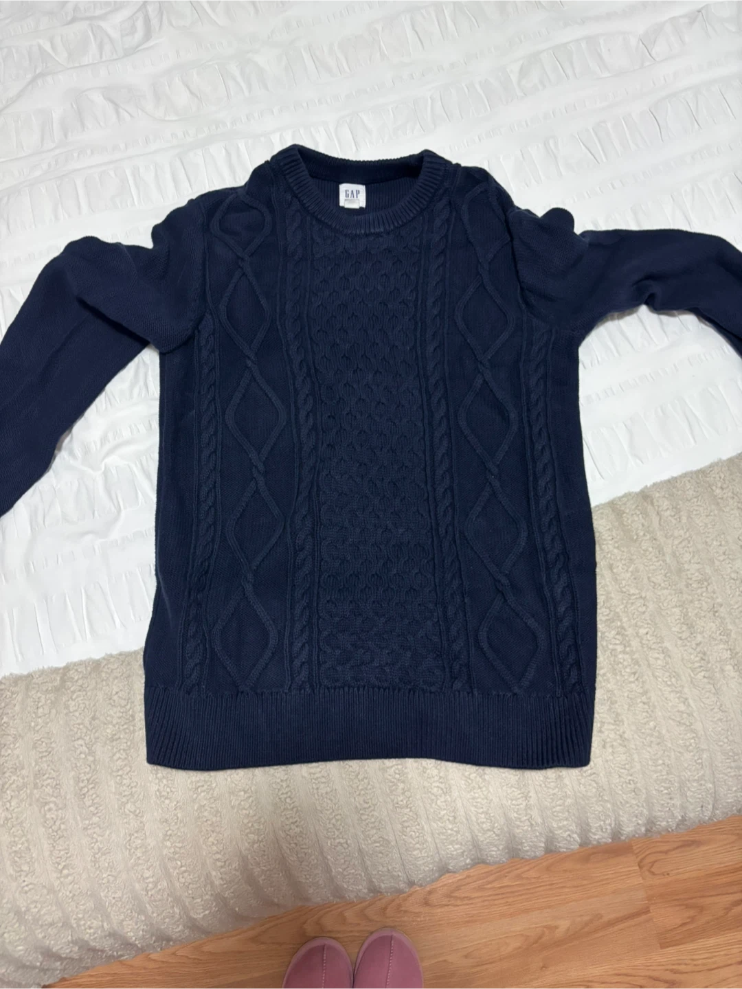 GAP Navy Cable Knit Sweater