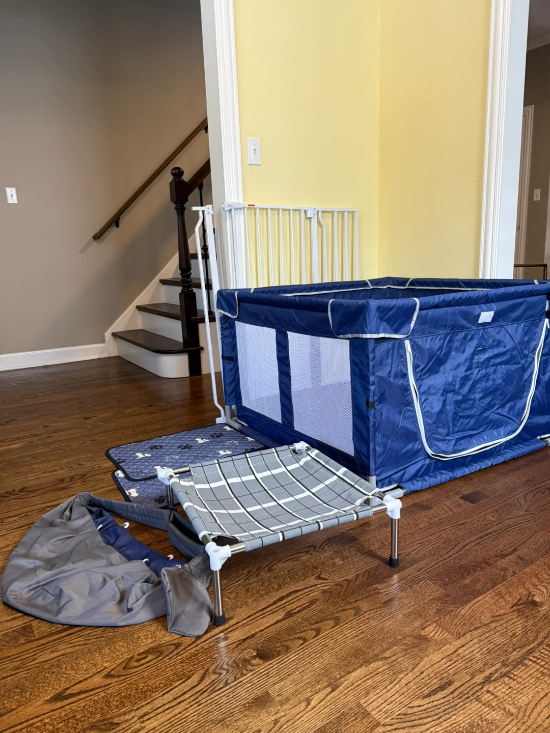 Puppy Bundle: Playpen,Bed, Mats, Sling carrier.