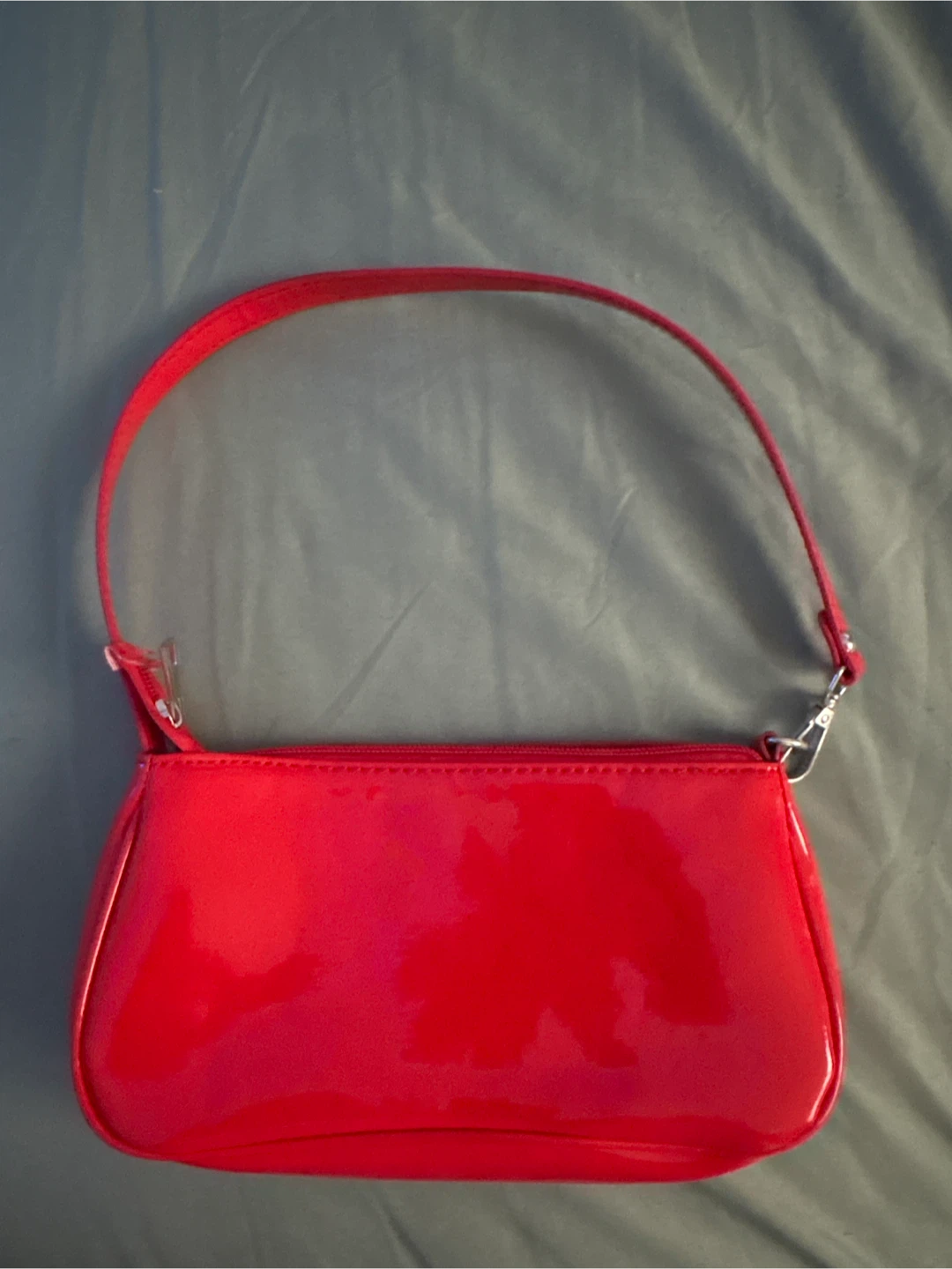 Red shoulder bag