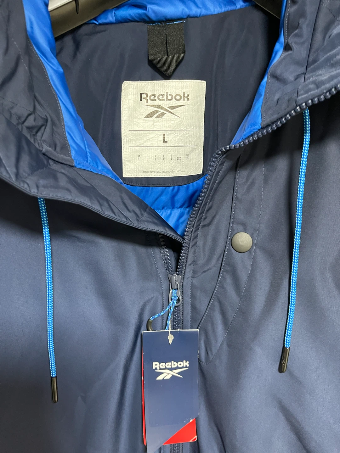 Reebok Urban Down Parka Jacket - Navy - Large - photo 2