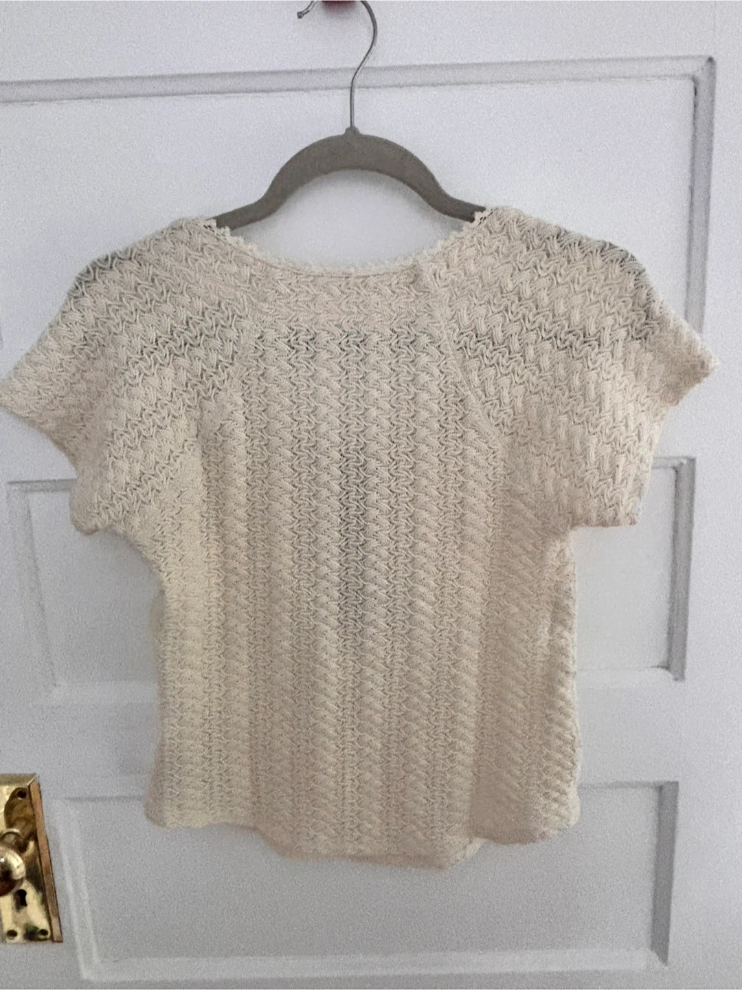 Free People Cream Crochet Top - photo 4