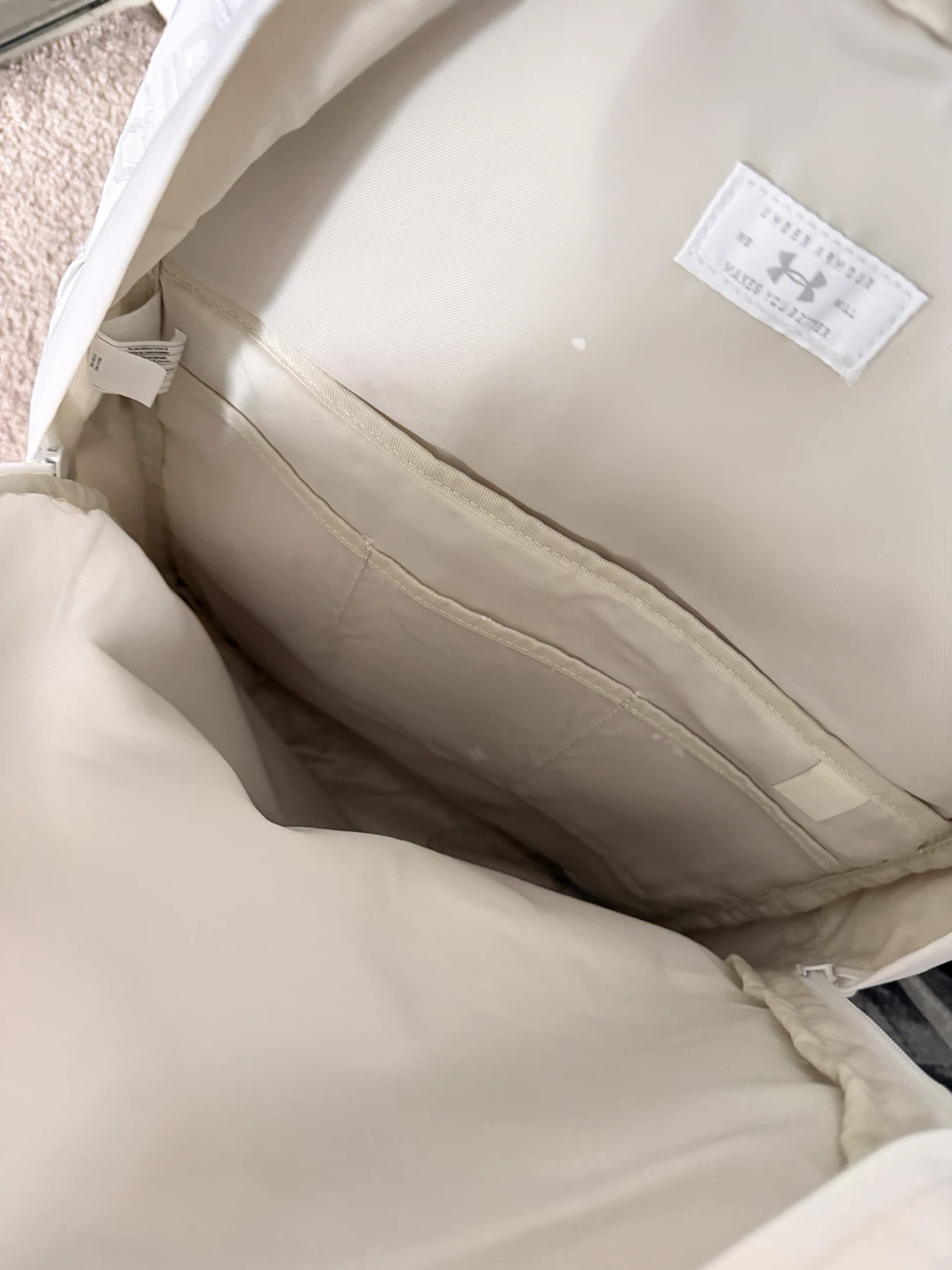 Under Armour White Backpack with Laptop Layer - photo 3