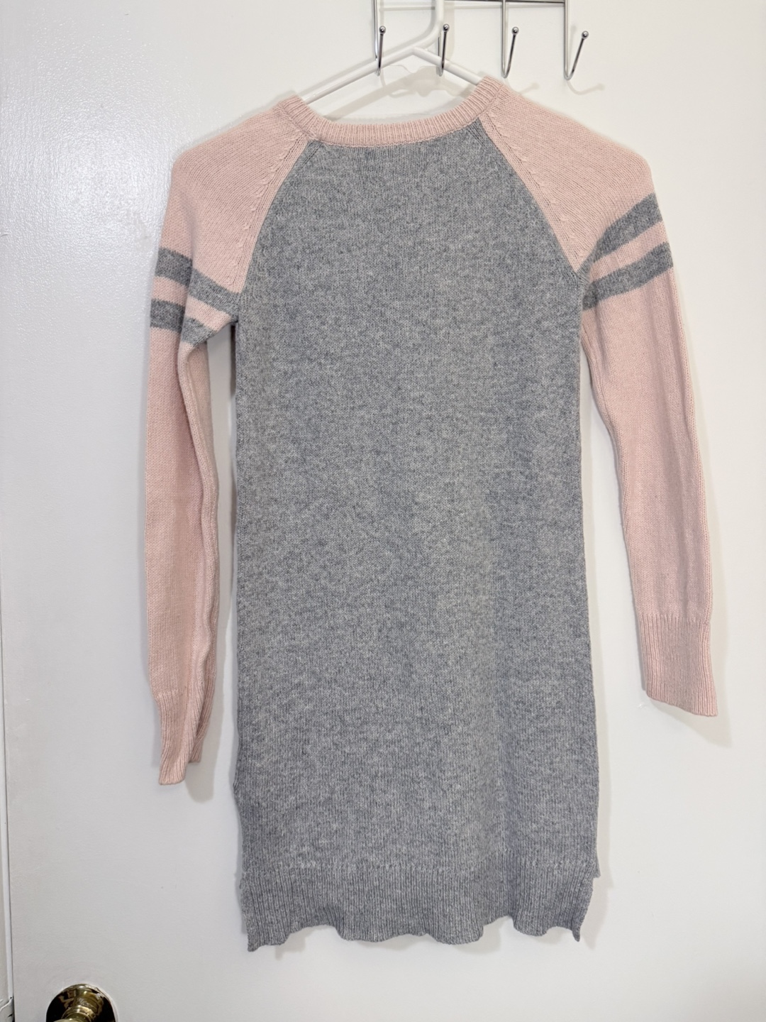 GapKids Grey and Pink Knit Dress Size M (8) - photo 2