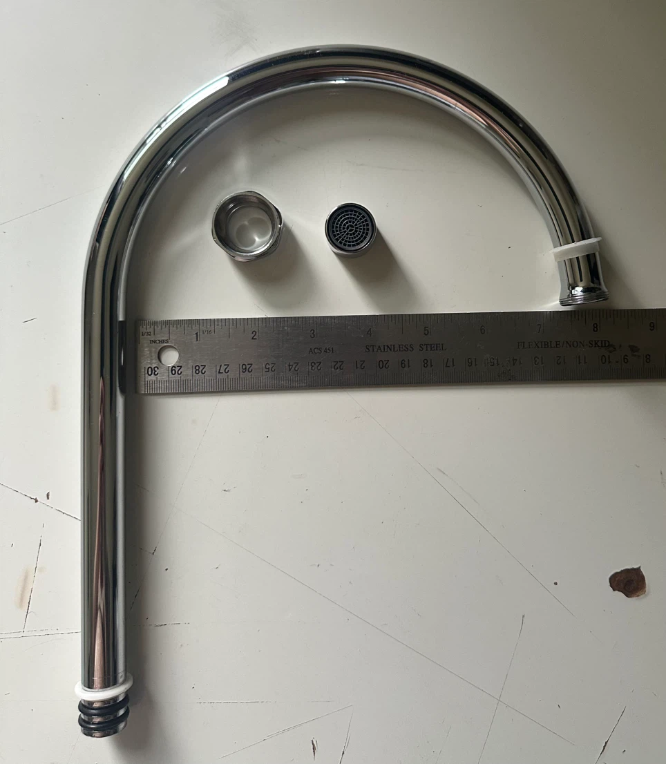 Chrome Gooseneck Faucet Spout - photo 3