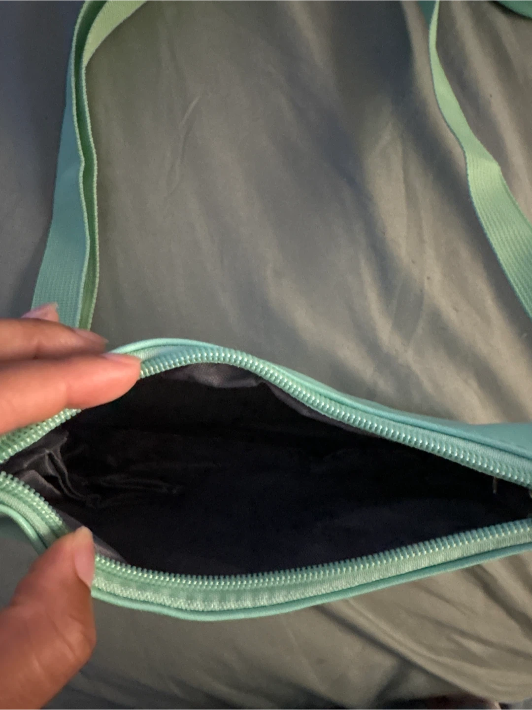 Mint Green Shoulder Bag with Coin Pouch - photo 2