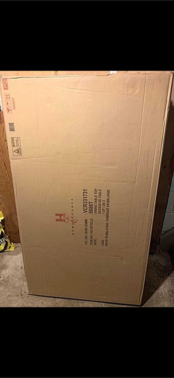 Brand New Home Elegance Wood Dining Table – $265 - photo 2
