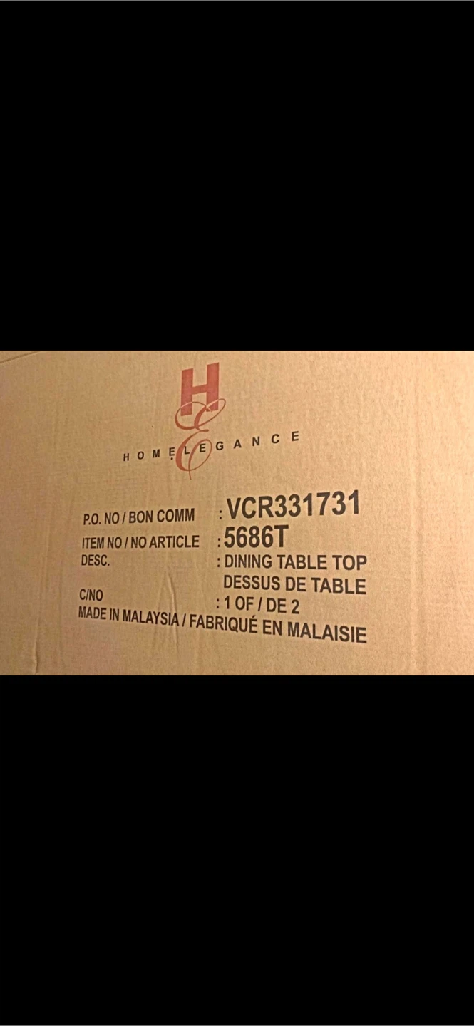 Brand New Home Elegance Wood Dining Table – $265 - photo 3