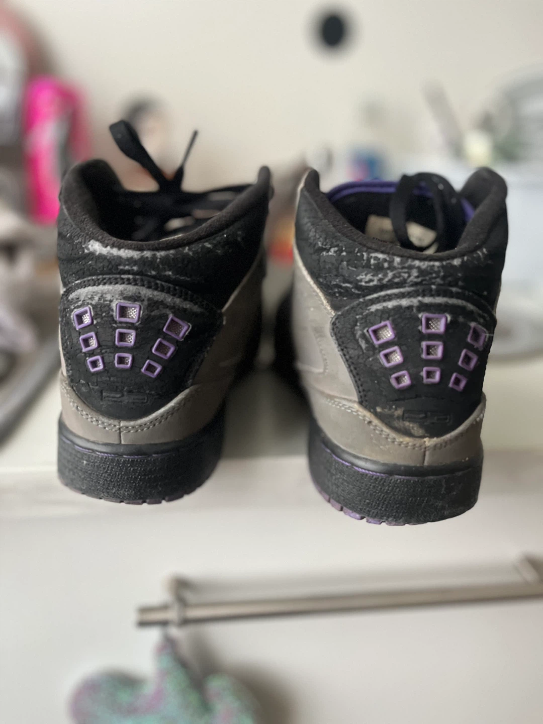 Purple and grey Jordan’s - photo 2