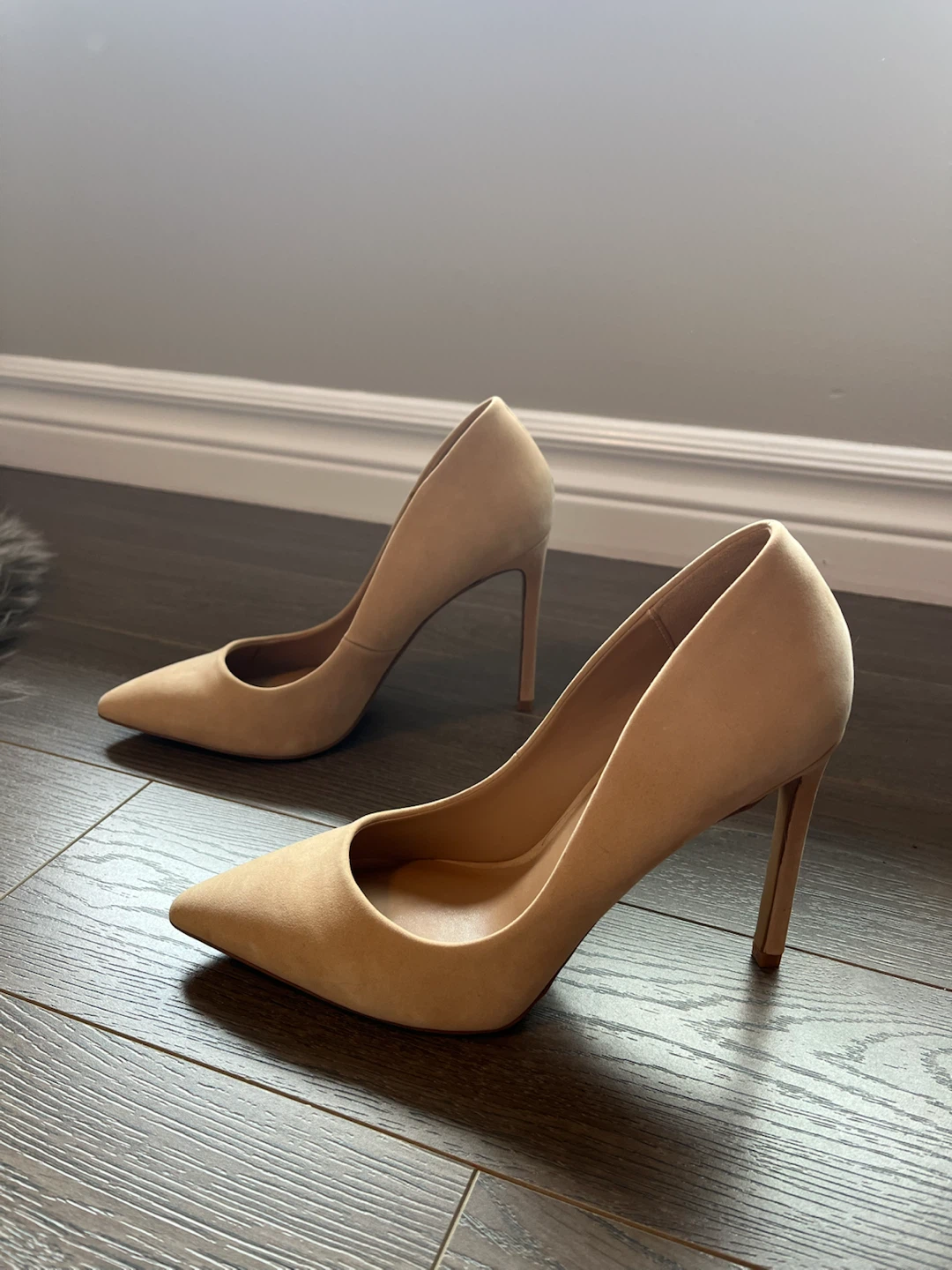 ALDO Women's Nude Suede Heels (size 7) - photo 2