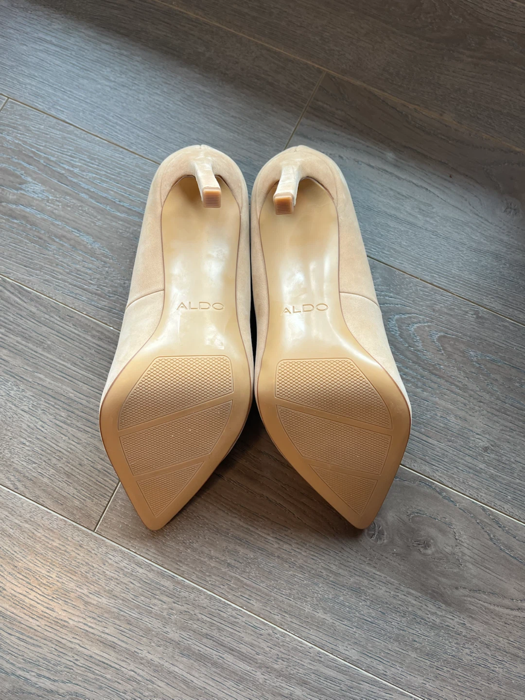 ALDO Women's Nude Suede Heels (size 7) - photo 3