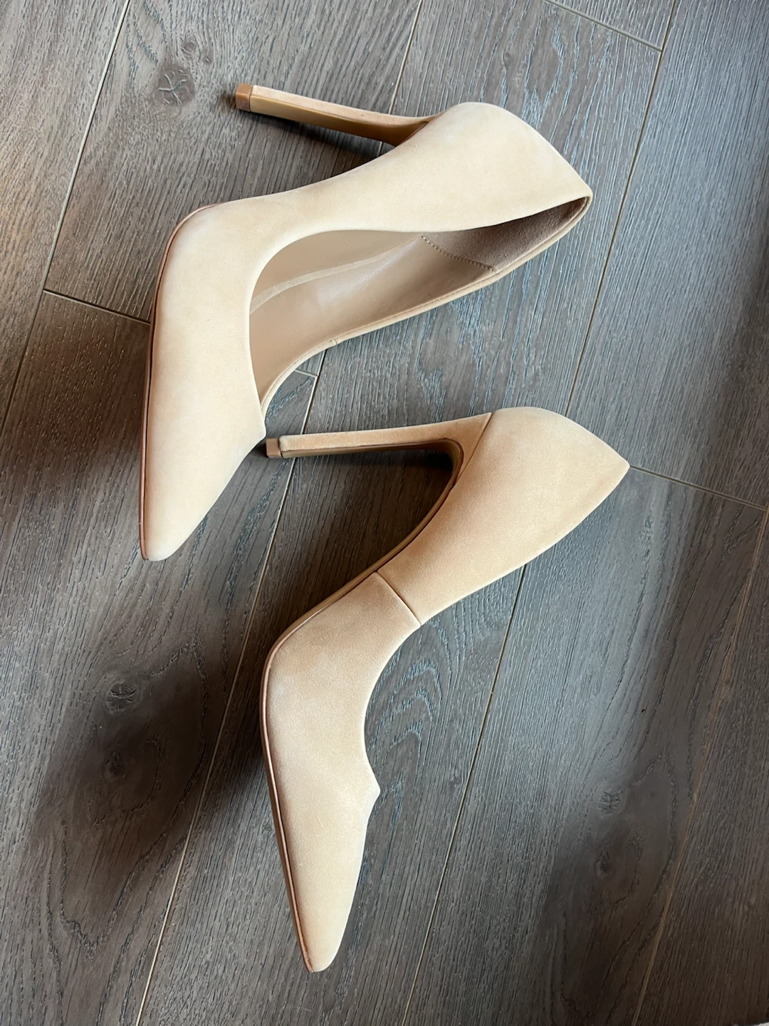 ALDO Women's Nude Suede Heels (size 7) - photo 4