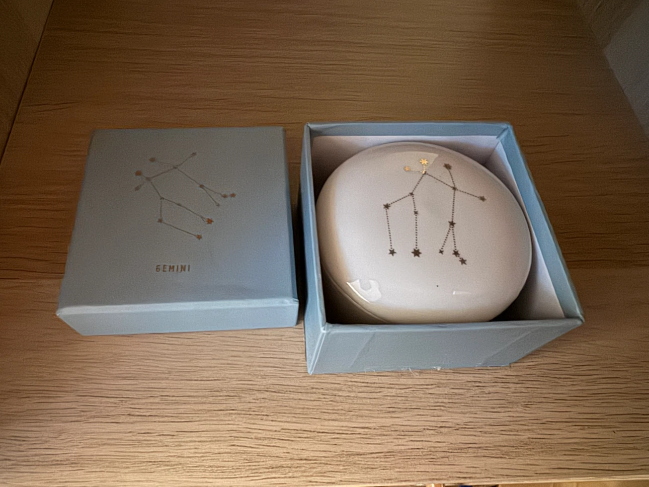 Gemini Constellation Ceramic Trinket Dish - photo 3
