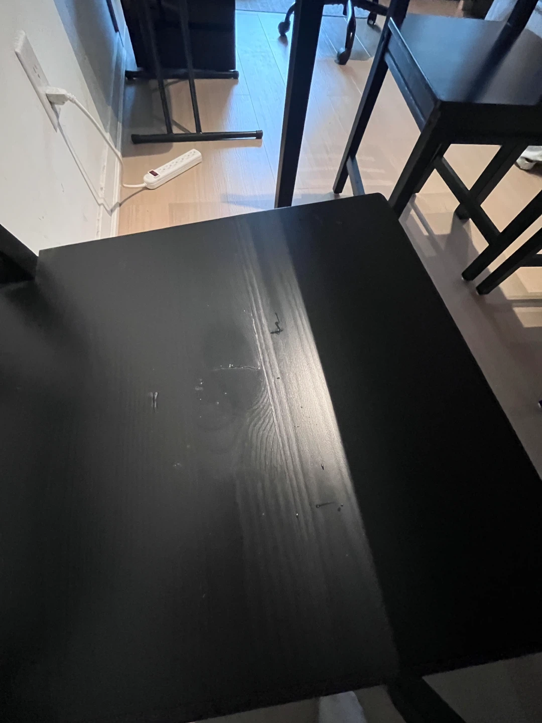 Ikea Black Dining Table Set with 4 Chairs - photo 5