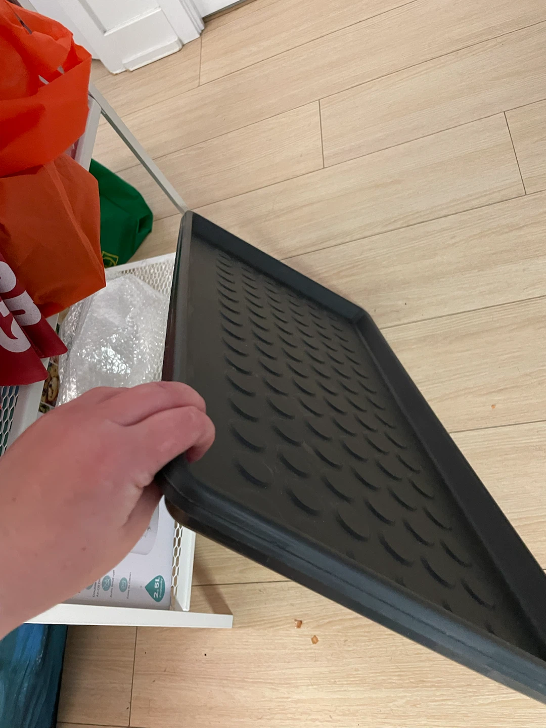 Ikea grey shoes tray