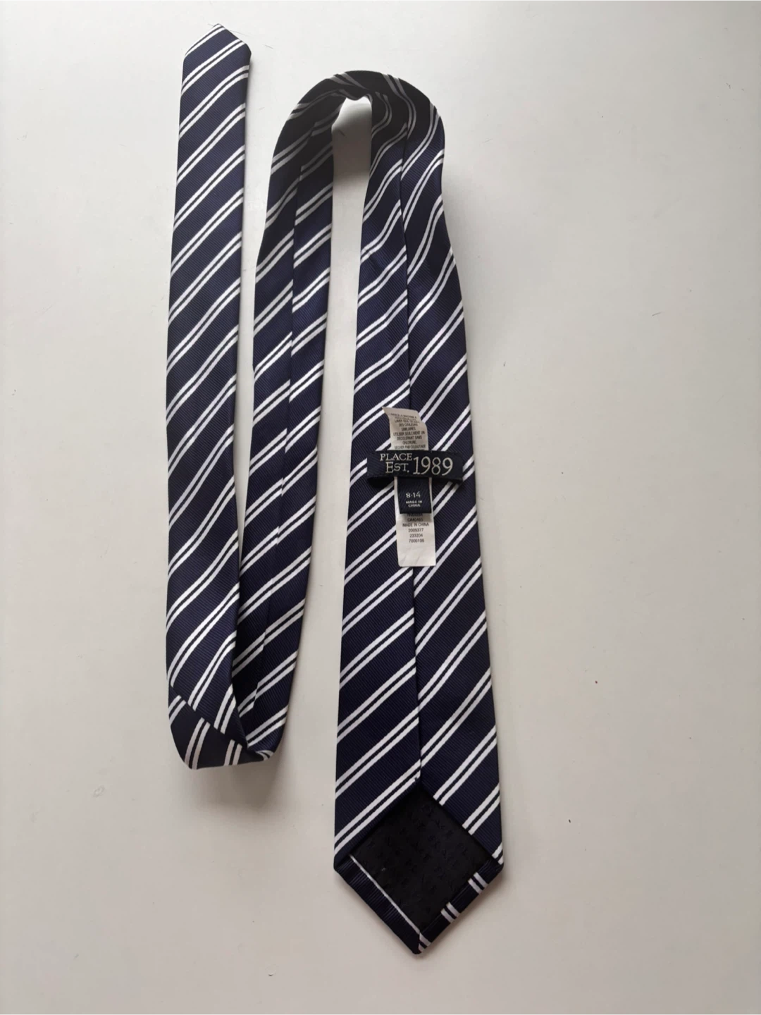 The Place Est. 1989 Striped Tie - Navy/White - photo 2
