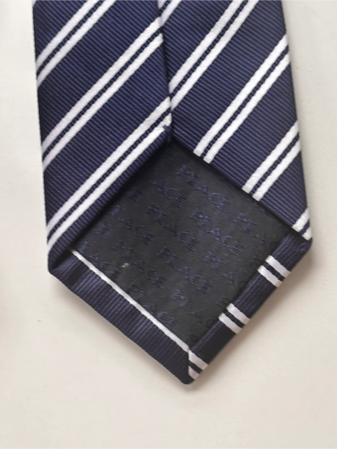 The Place Est. 1989 Striped Tie - Navy/White - photo 3