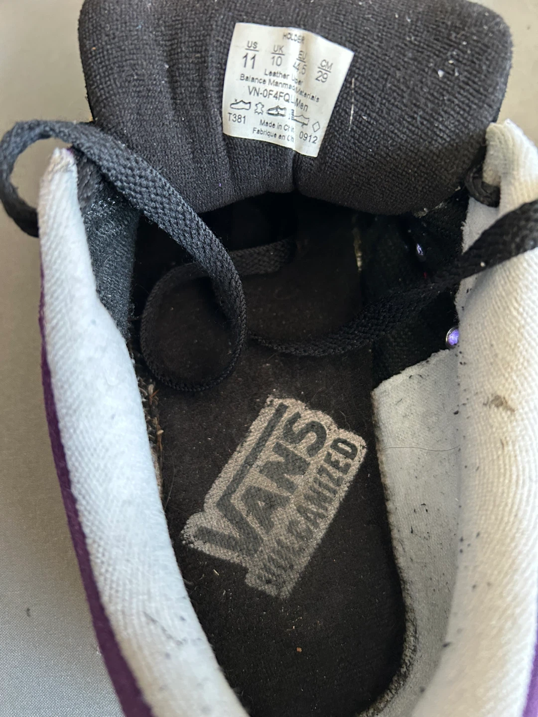 Men’s deep purple old school Vans - photo 5