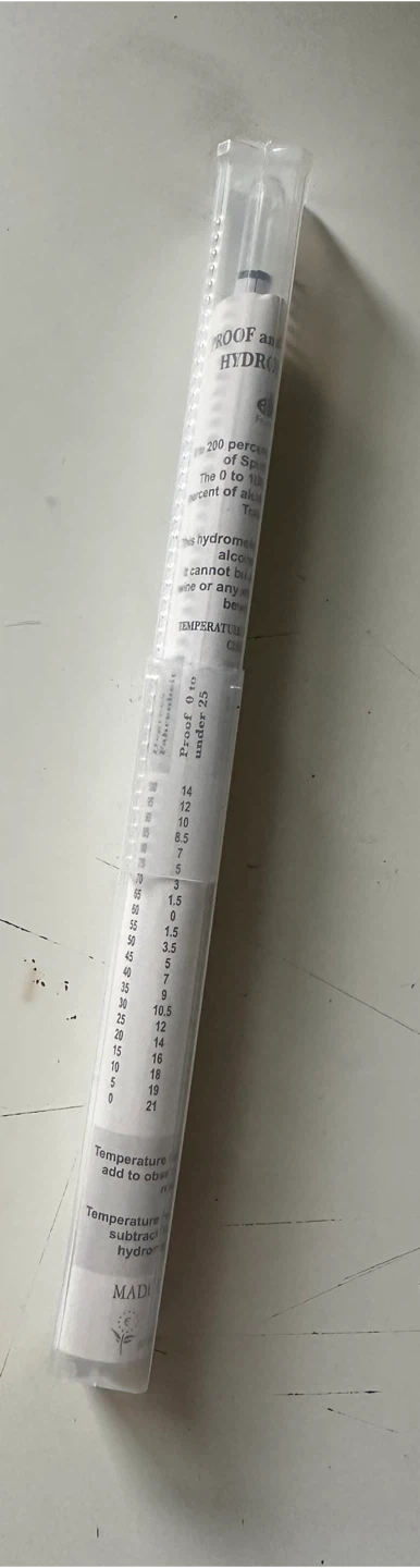 Allo Proof and Tralles Hydrometer for Distilled Alcohol - photo 2