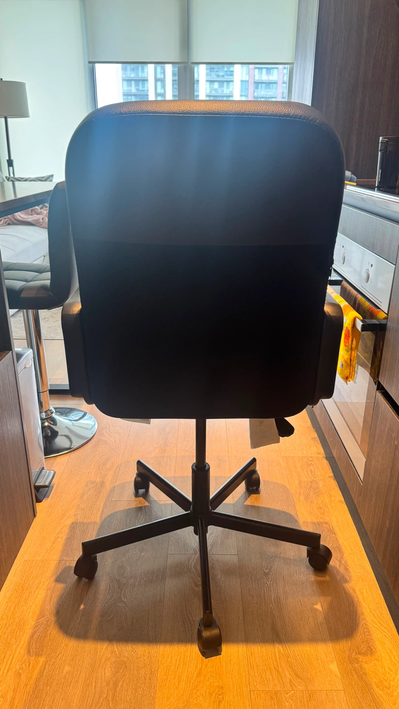 Ikea Black Office Chair with Wheels - photo 3