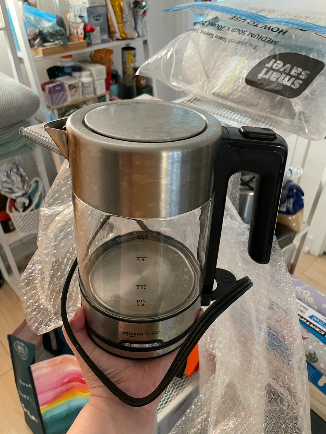 Amazon Basics Glass Electric Kettle