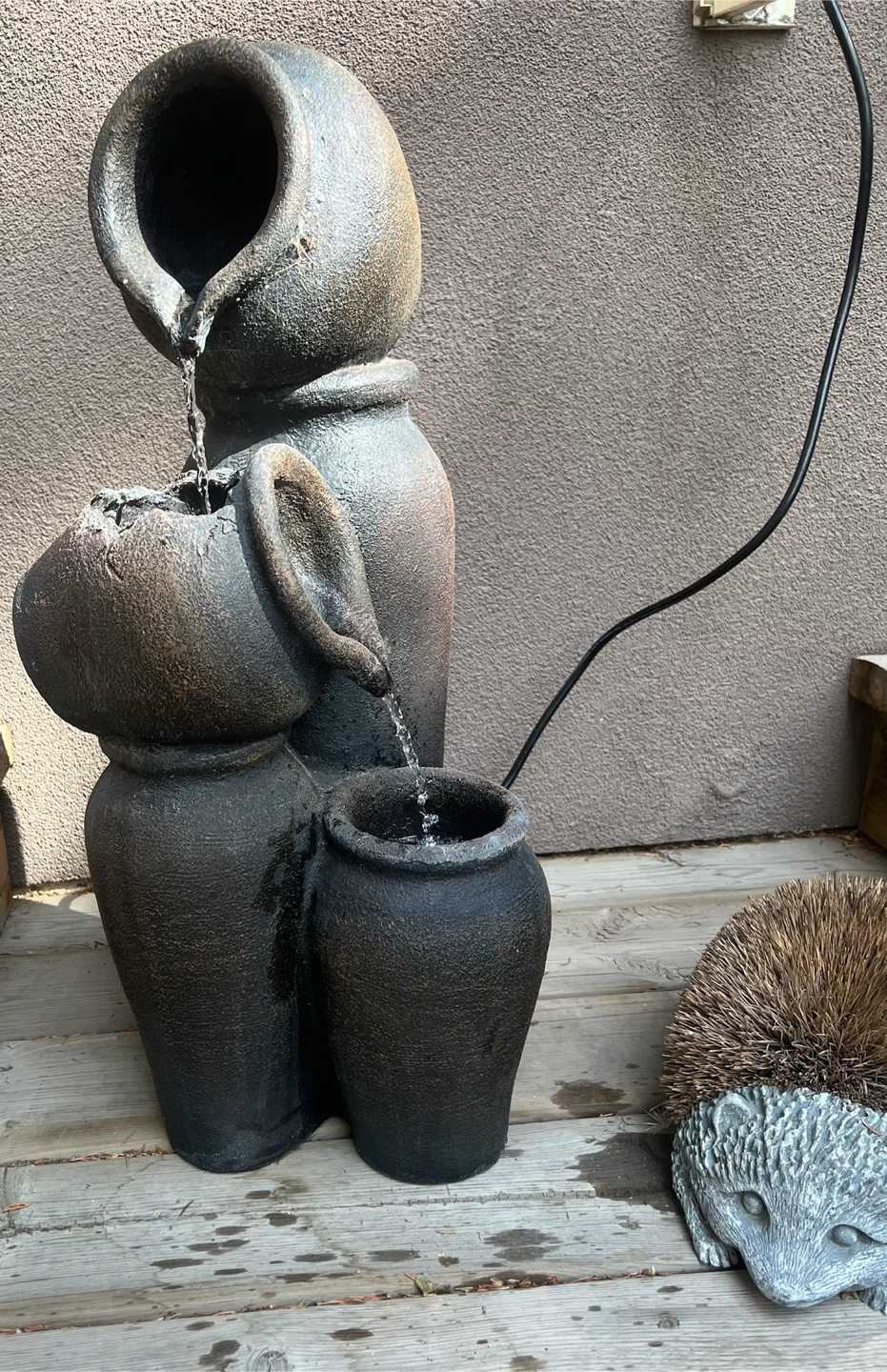 Three-Tier Cascading Pot Water Fountain