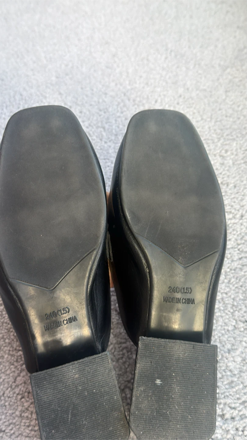 Black Mules with Gold Buckle - Size 240 (6.5) - photo 5