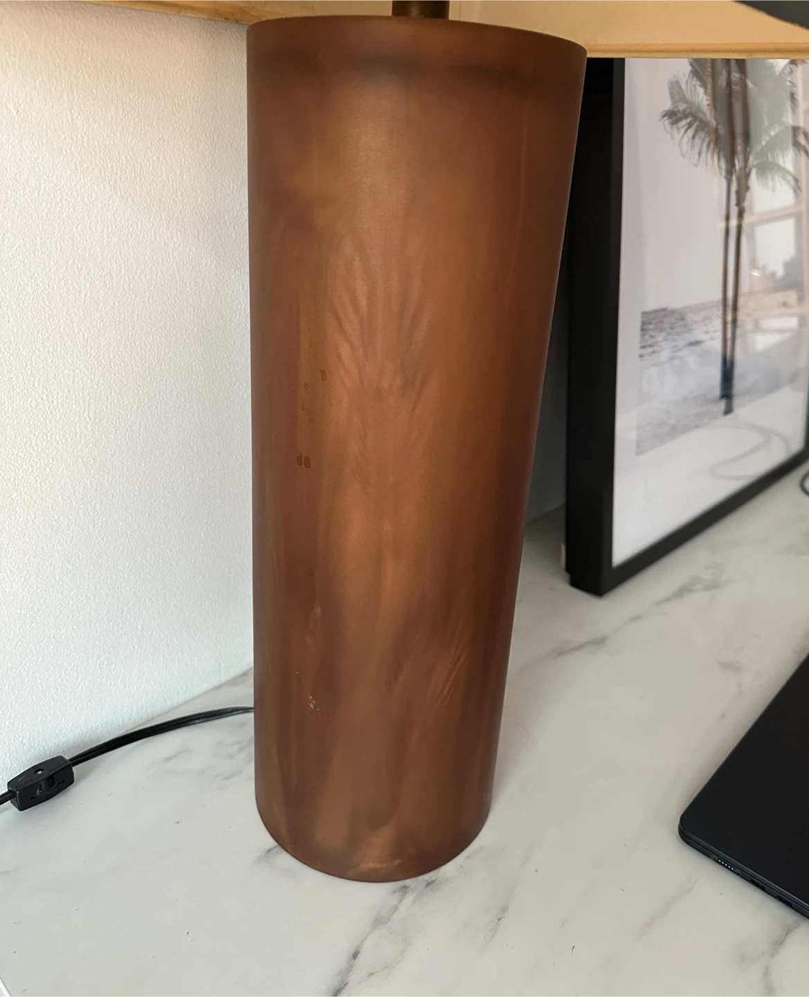LUX VINTAGE HOTEL TABLE LAMP GLASS LIGHT - photo 3