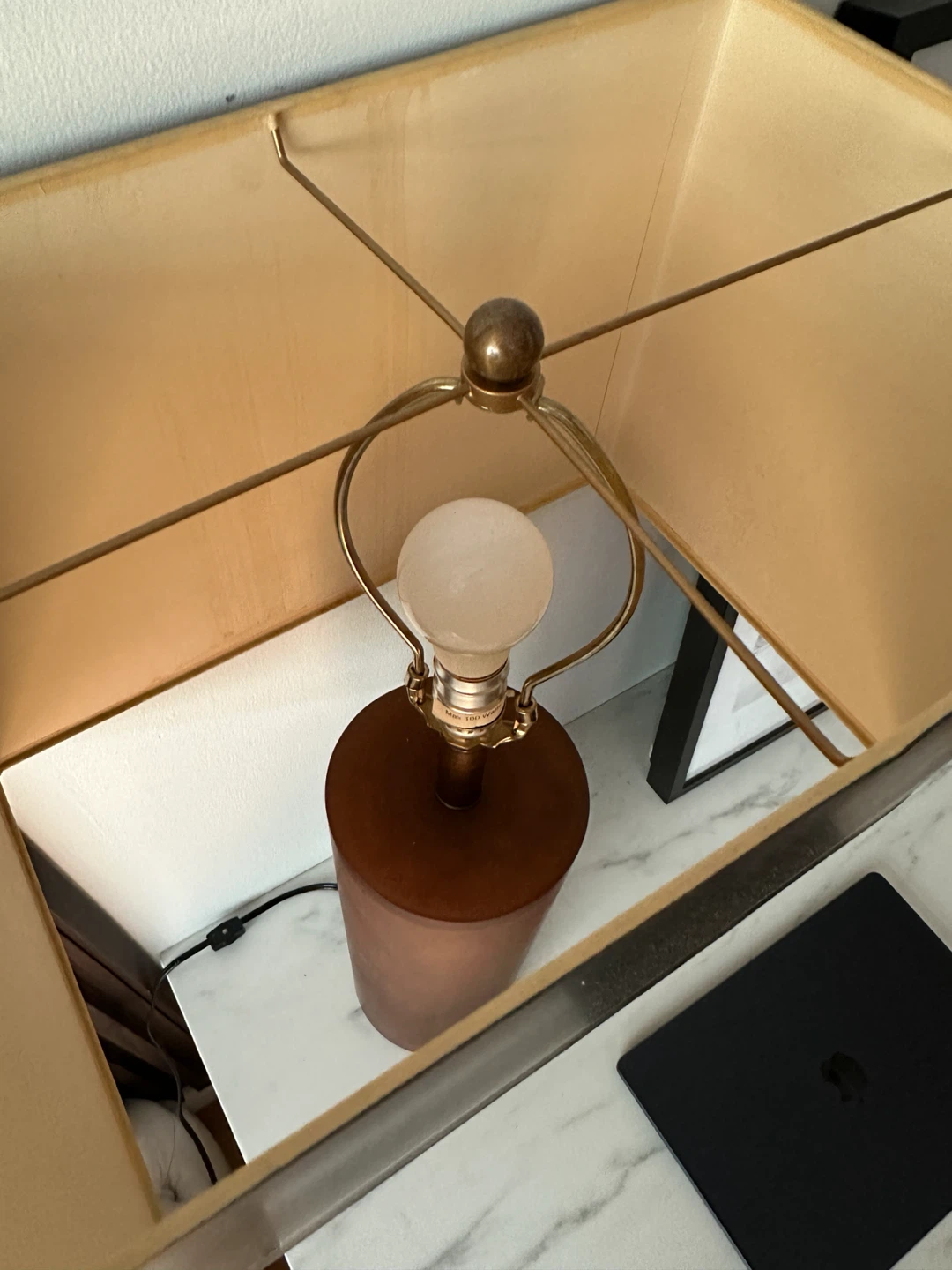 LUX VINTAGE HOTEL TABLE LAMP GLASS LIGHT - photo 4