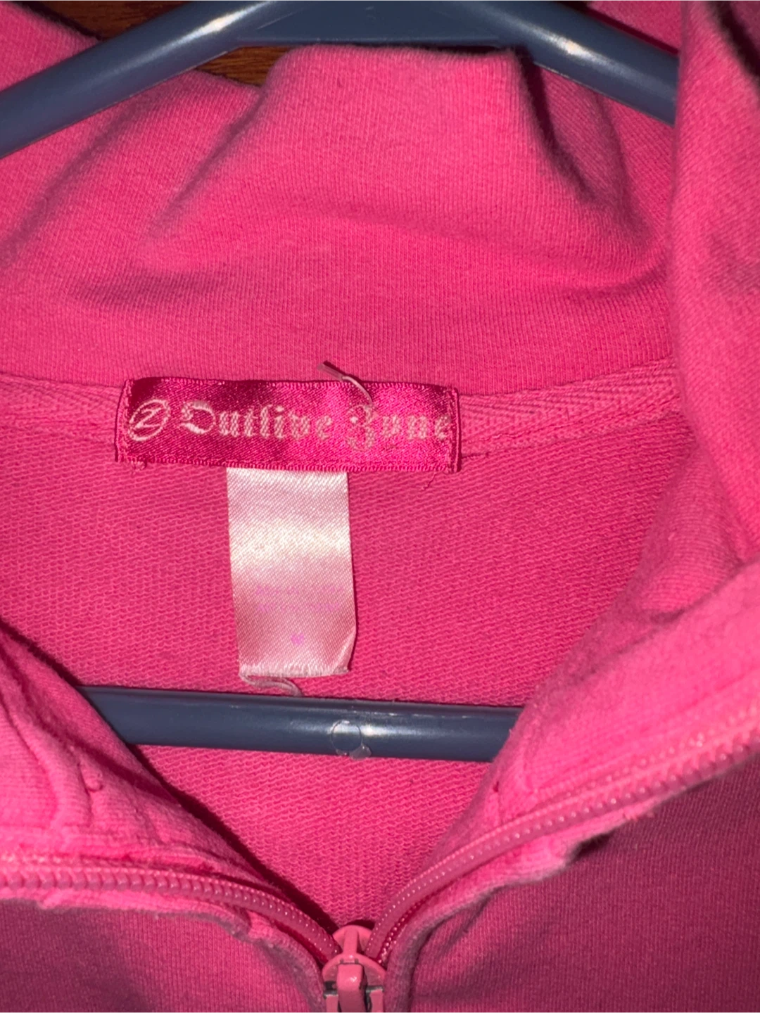 Pink Full Zip Jacket with White Stripes - photo 4