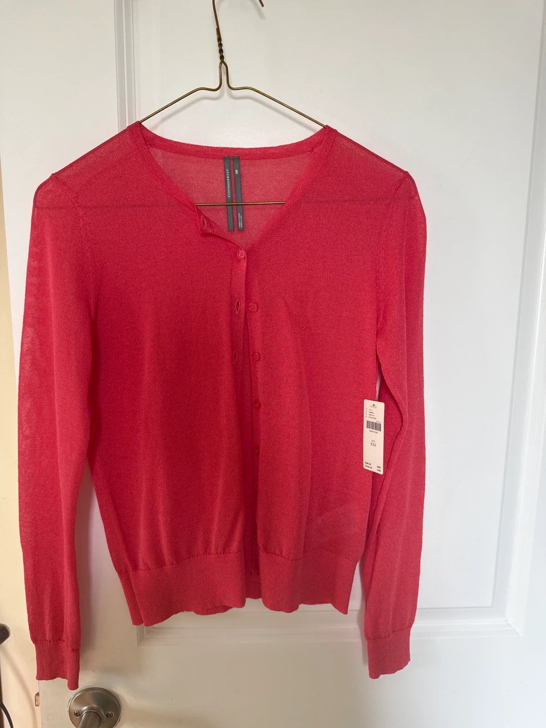 Anthropologie Pink Cardigan