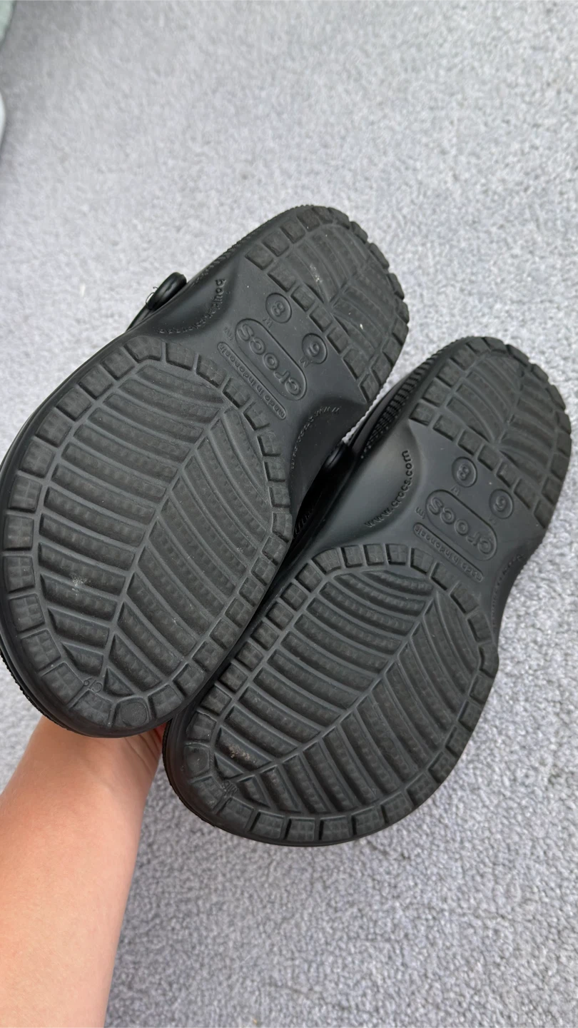 Black Crocs Clogs Size M 6 / W 8 - photo 2