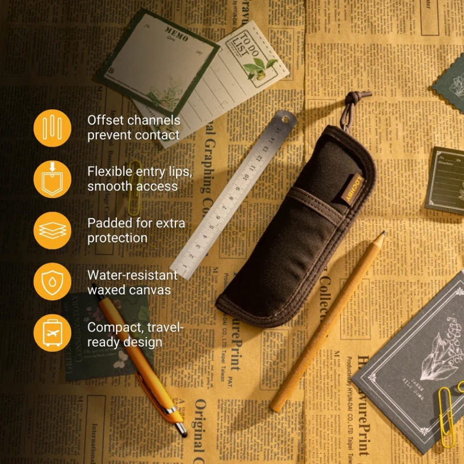 Lochby Duo Pen Pouch, New, Mustard - photo 2