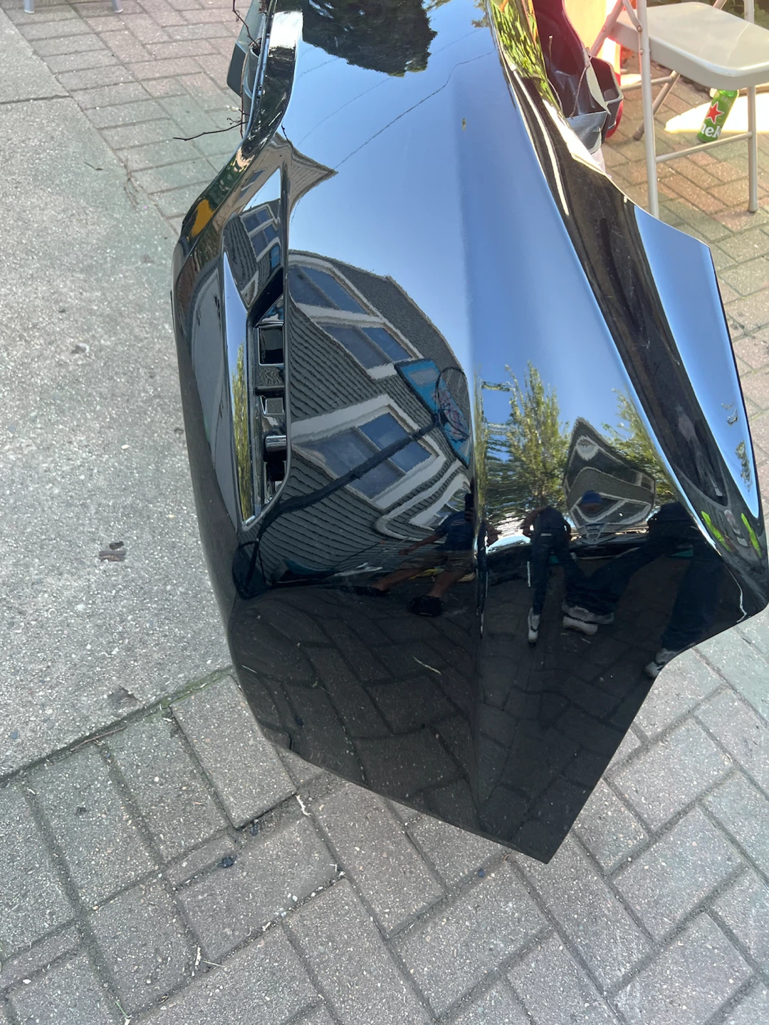 2015 Honda civic rear bumper fresh painted black - photo 5