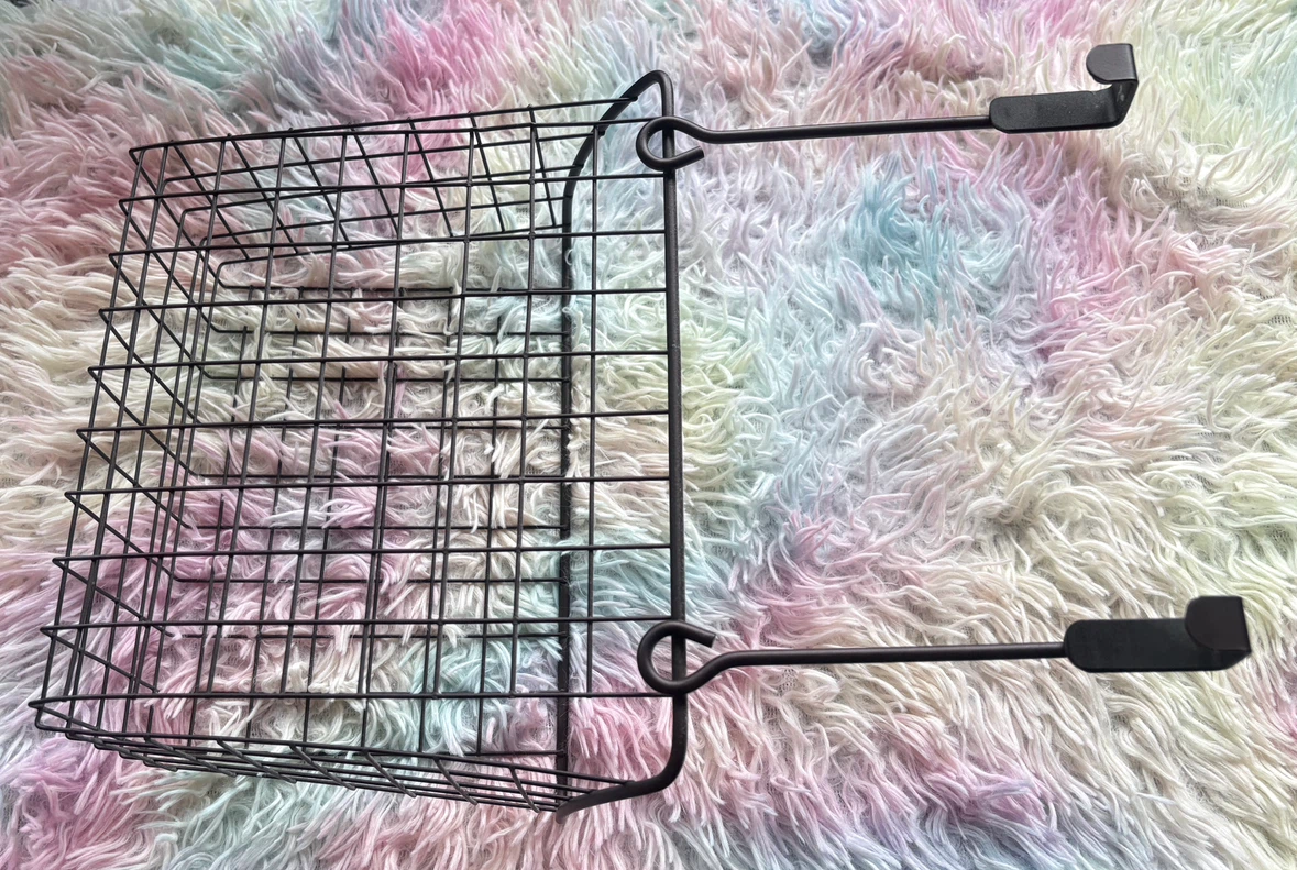 Black Metal Over-the-Door Storage Baskets (Set of 4) - photo 2