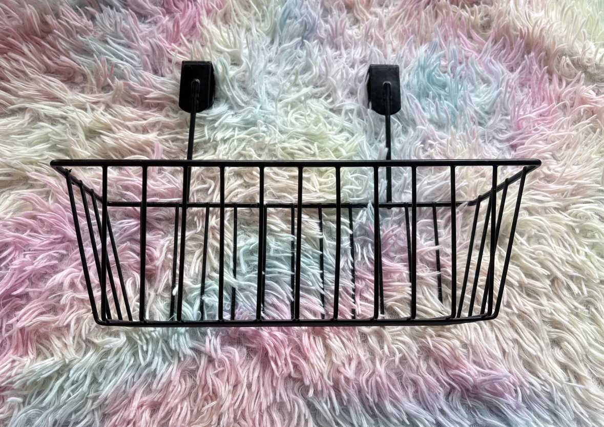 Black Metal Over-the-Door Storage Baskets (Set of 4) - photo 3