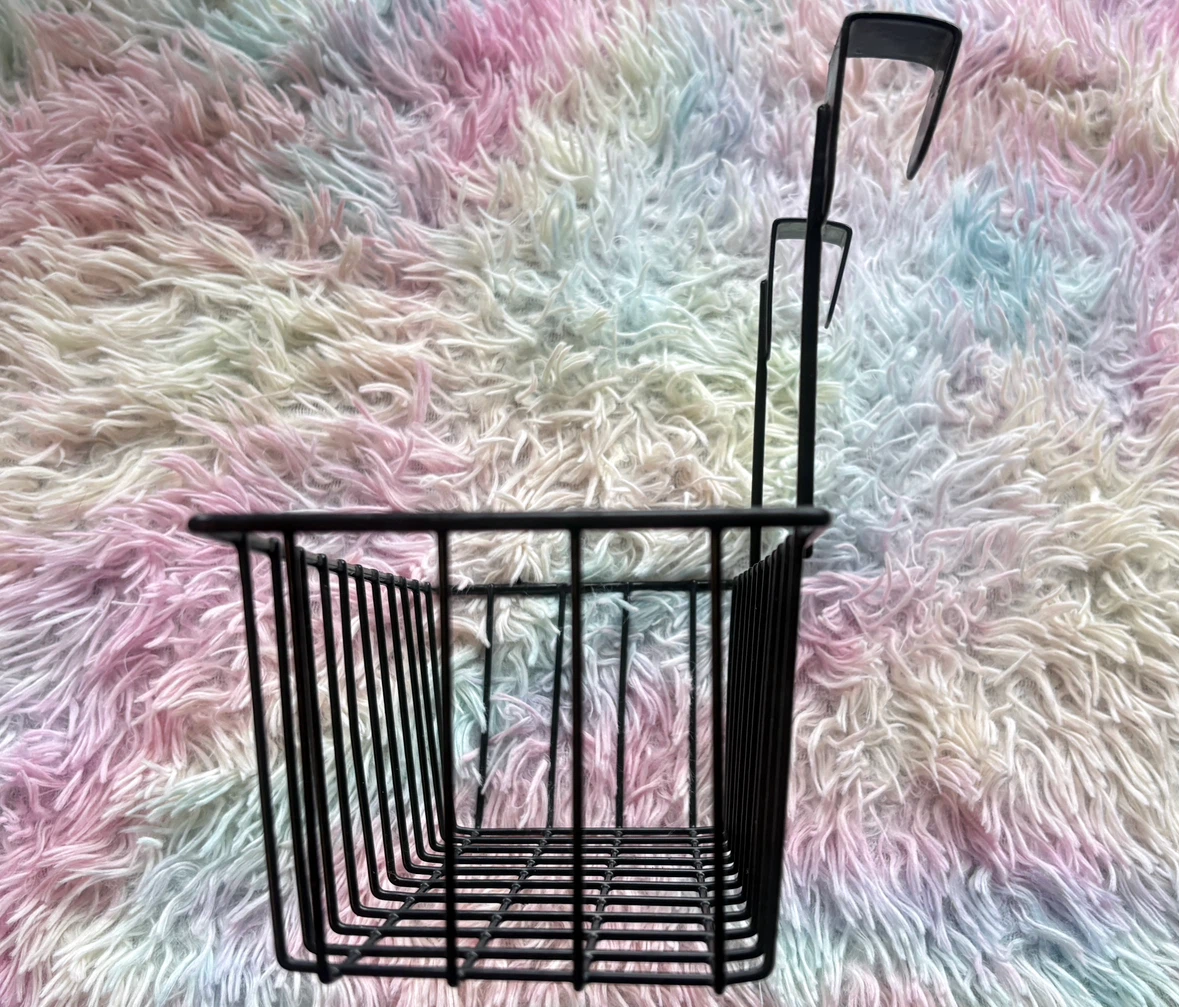 Black Metal Over-the-Door Storage Baskets (Set of 4) - photo 4