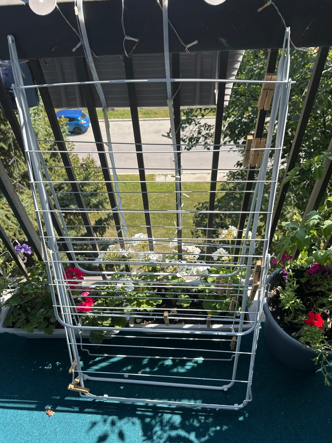 White Metal Drying Rack