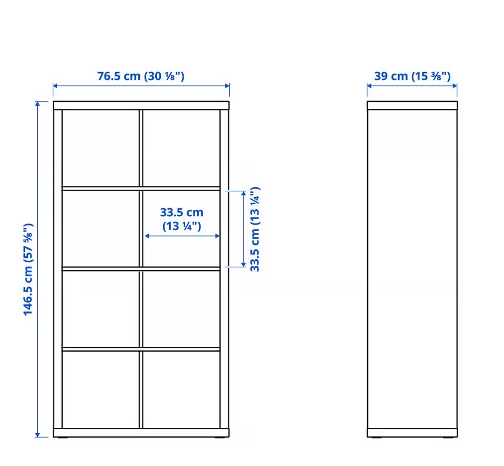 Dark Brown 8-Cube Storage Shelf - photo 3