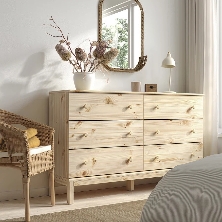 IKEA TARVA 6 Drawer Dresser - Painted White