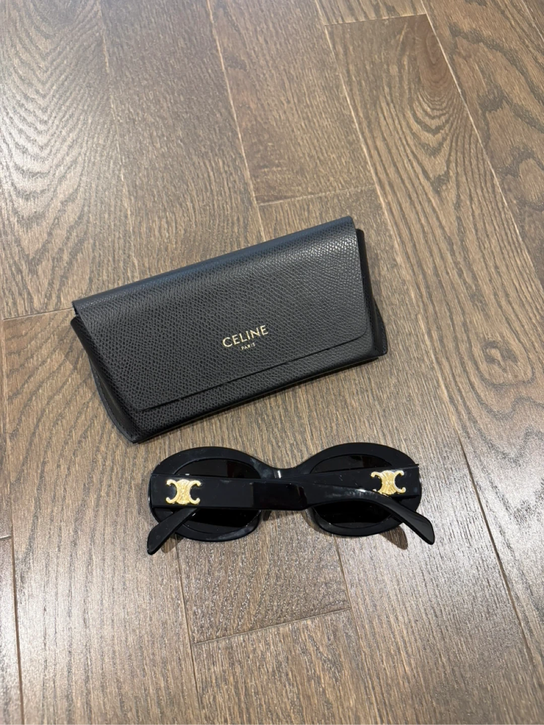 Celine Black Oval Sunglasses - photo 2