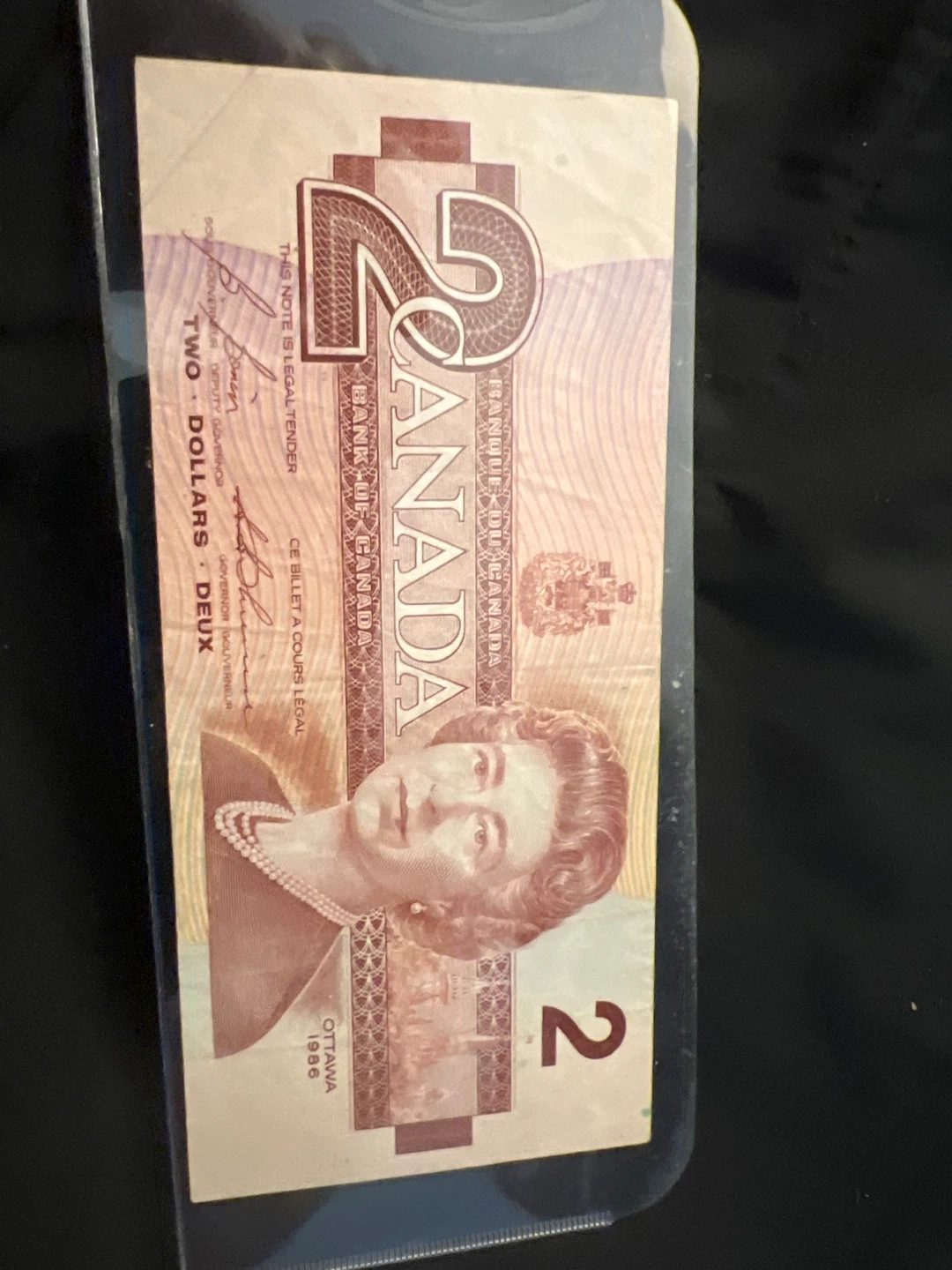 Canada $2 Bill (1986)