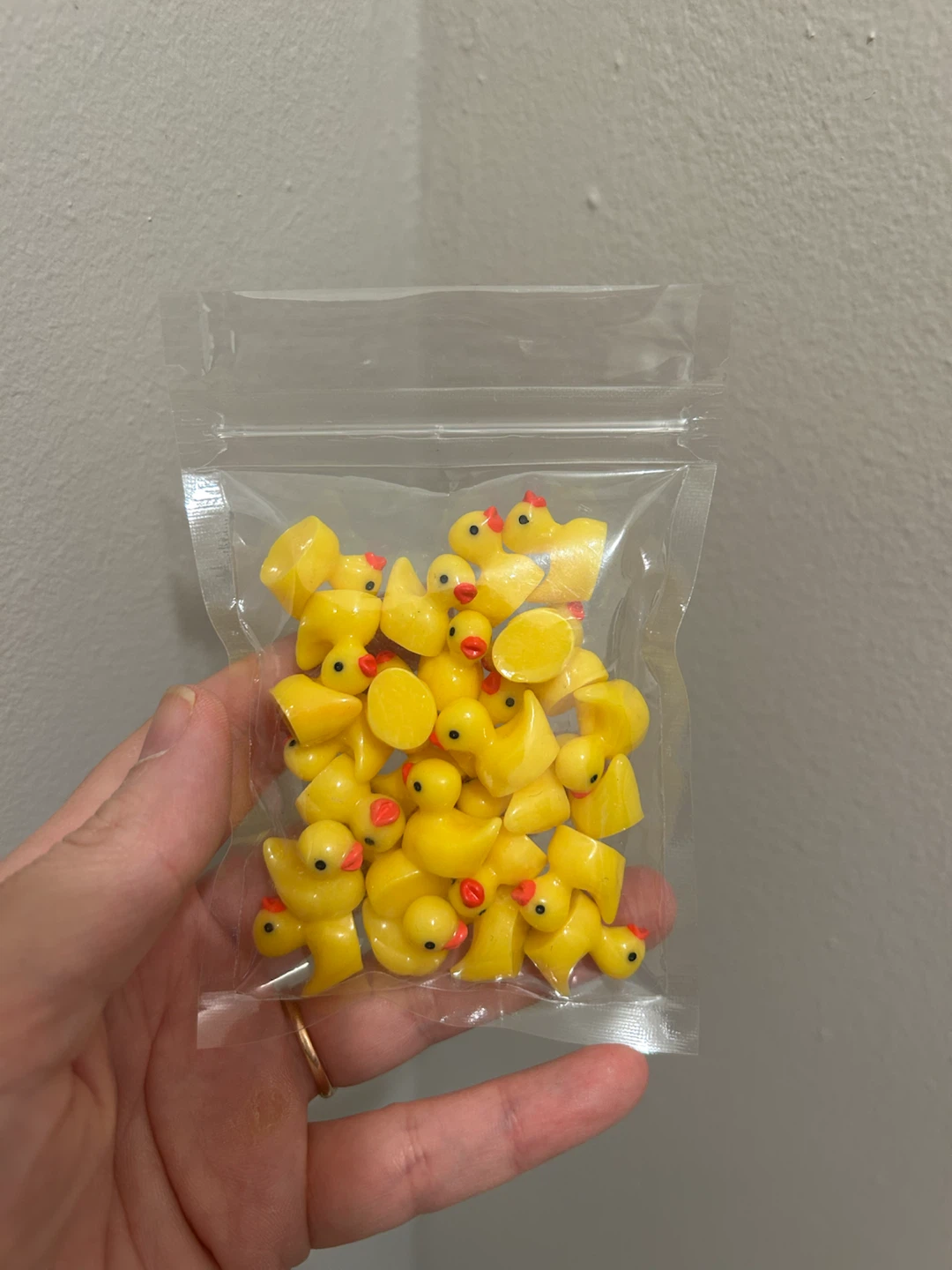 27x Mini Resin Yellow Ducks - Brand New