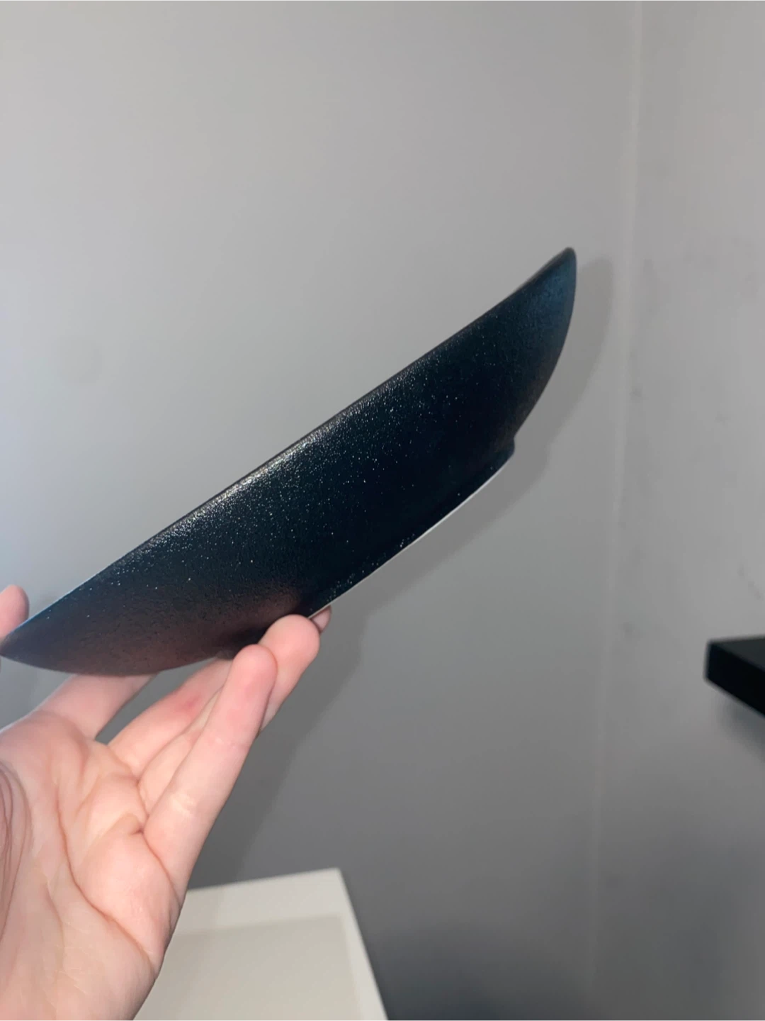 Black matte oval serving dish - photo 2
