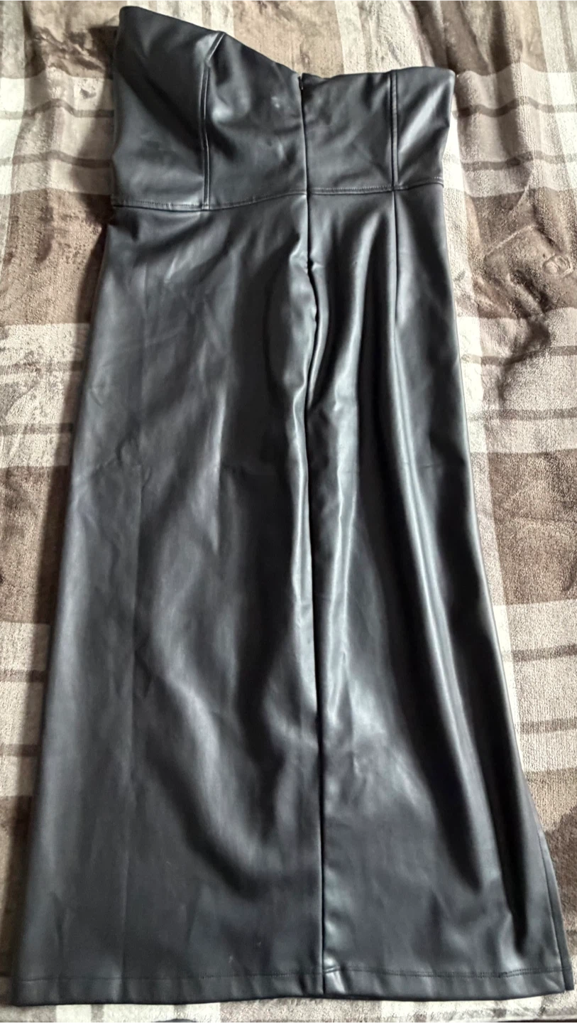 Robe bustier simili cuir H&M taille L - photo 2