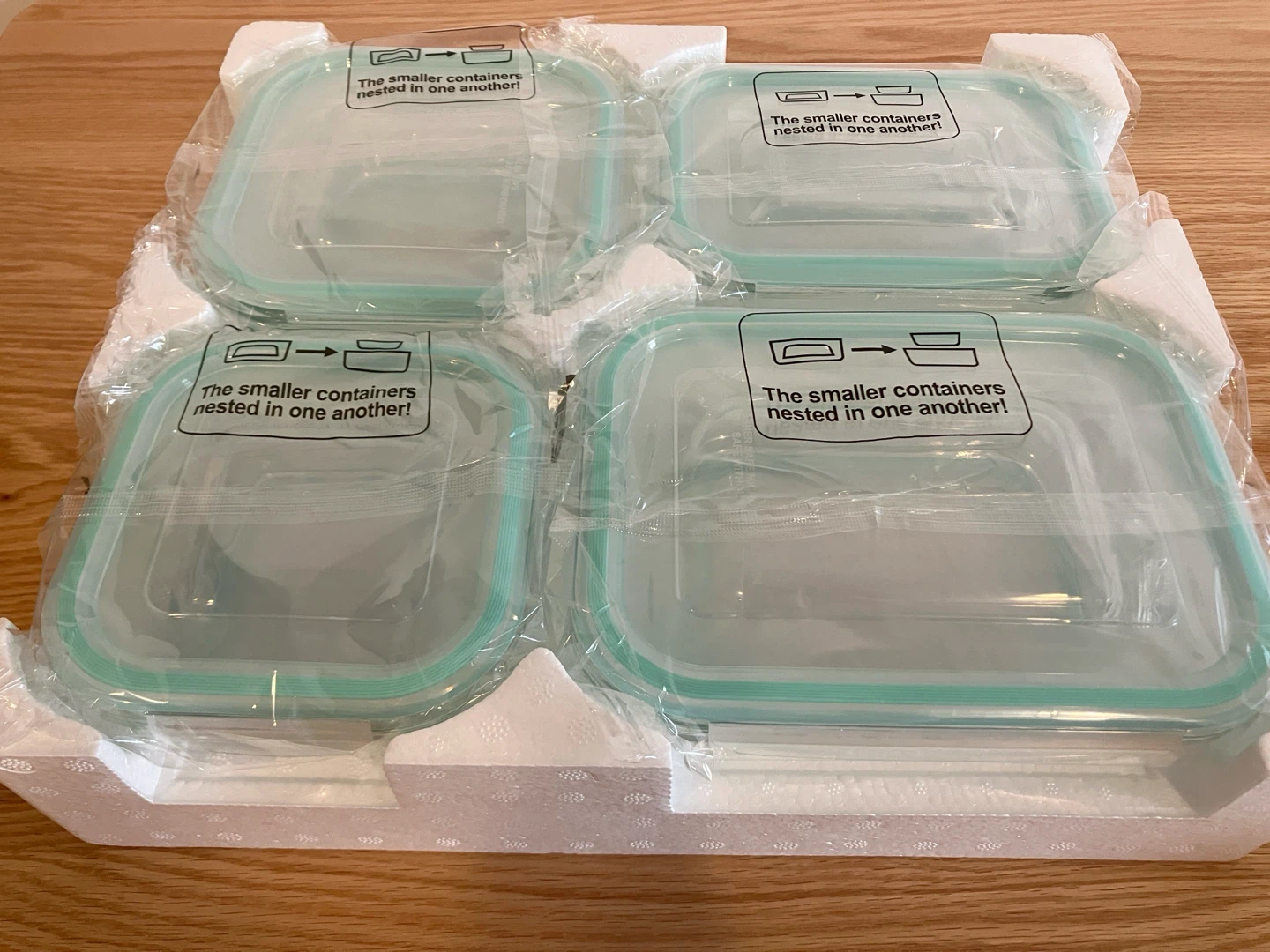 8 Pack Glass Food Storage Containers with Lids - photo 2